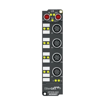 EtherCAT P Box, 8-channel digital output, 24 V DC, 2 A, M12