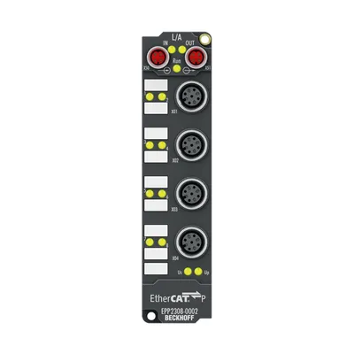 EtherCAT P Box, 4-channel digital input + 4-channel digital output, 24 V DC, 3 ms, 0.5 A, M12