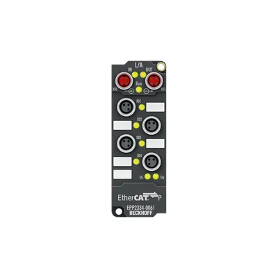 EtherCAT P Box, 4-channel digital combi, 24 V DC, 10 µs, 0.5 A, M8