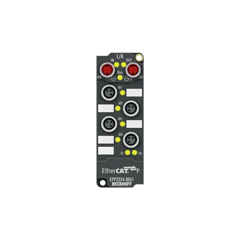 EtherCAT P Box, 4-channel digital combi, 24 V DC, 10 µs, 0.5 A, M8