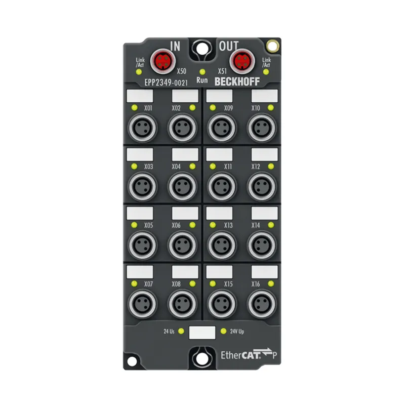 EtherCAT P Box, 16-channel digital combi, 24 V DC, 10 µs, 0.5 A, M8