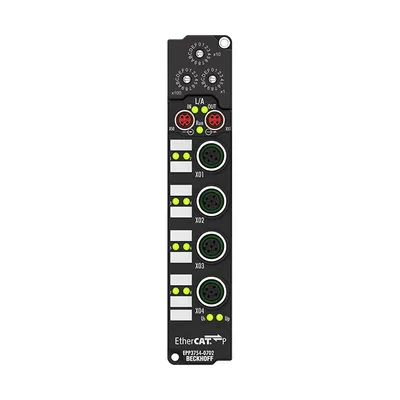EtherCAT P Box, 4-channel analog input, ID switch, multi-function, M12