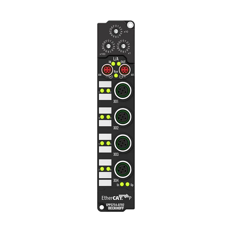 EtherCAT P Box, 4-channel analog input, ID switch, multi-function, M12