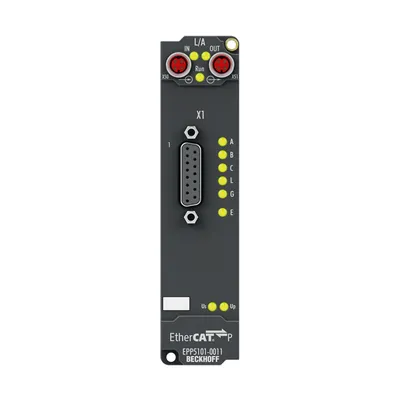 EtherCAT P Box, 1-channel encoder interface, incremental, 5 V DC (DIFF RS422, TTL), 1 MHz, D-sub