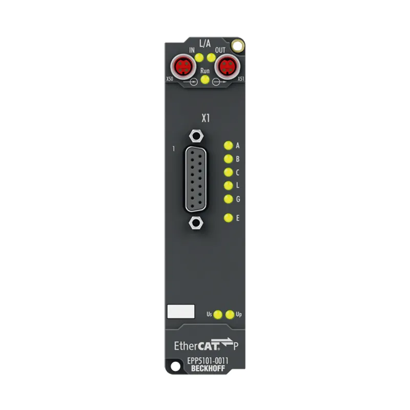 EtherCAT P Box, 1-channel encoder interface, incremental, 5 V DC (DIFF RS422, TTL), 1 MHz, D-sub