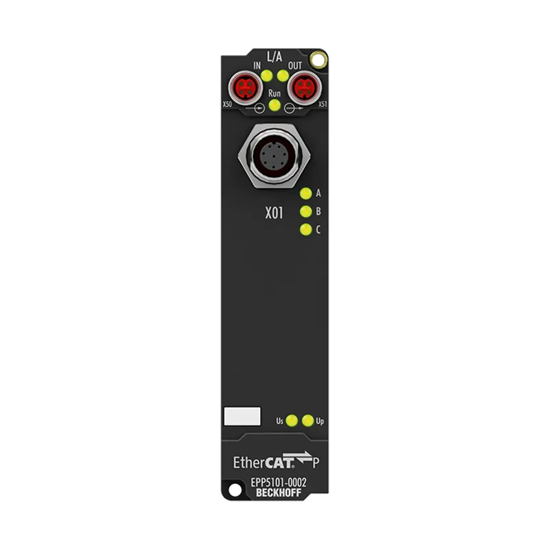 EtherCAT P Box, 1-channel encoder interface, incremental, 5 V DC (DIFF RS422, TTL), 1 MHz, M12, sensor supply 24 V DC