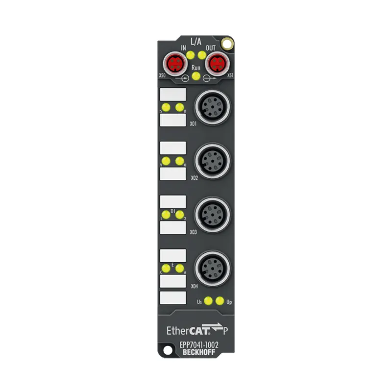 EtherCAT P Box, 1-channel motion interface, stepper motor, 48 V DC, 1.5 A, M12, with incremental encoder