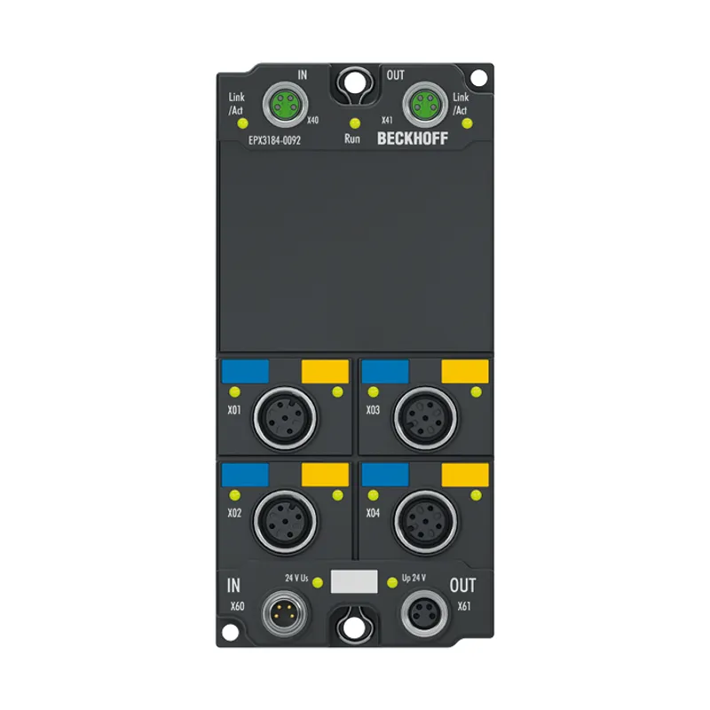 EtherCAT Box, 4-channel analog input, current, 4…20 mA, 16 bit, single-ended, M12, HART, Ex i, TwinSAFE SC