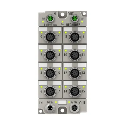 EtherCAT Box, 16-channel digital input, 24 V DC, 3 ms, M12, zinc die-cast