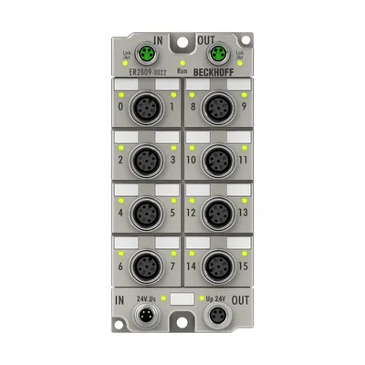 EtherCAT Box, 16-channel digital output, 24 V DC, 0.5 A, M12, zinc die-cast