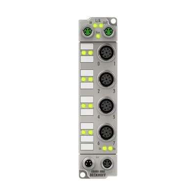 EtherCAT Box, 1-channel communication interface, serial, RS232/RS422/RS485, M12, zinc die-cast