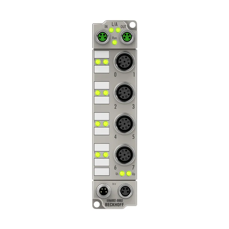 EtherCAT Box, 2-channel communication interface, serial, RS232/RS422/RS485, M12, zinc die-cast