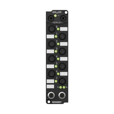IE2040 Extension Box, 8-channel digital output, 24 V DC, 2 A (∑ 12 A), Ø8