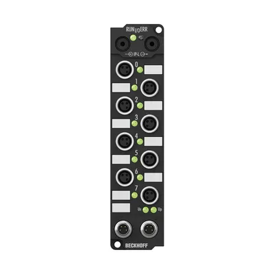 Extension Box, 8-channel digital output, 24 V DC, 2 A (∑ 12 A), M8
