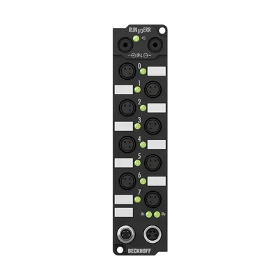 IE2330 Extension Box, 4-channel digital input + 4-channel digital output, 24 V DC, 0.2 ms, 2 A, Ø8