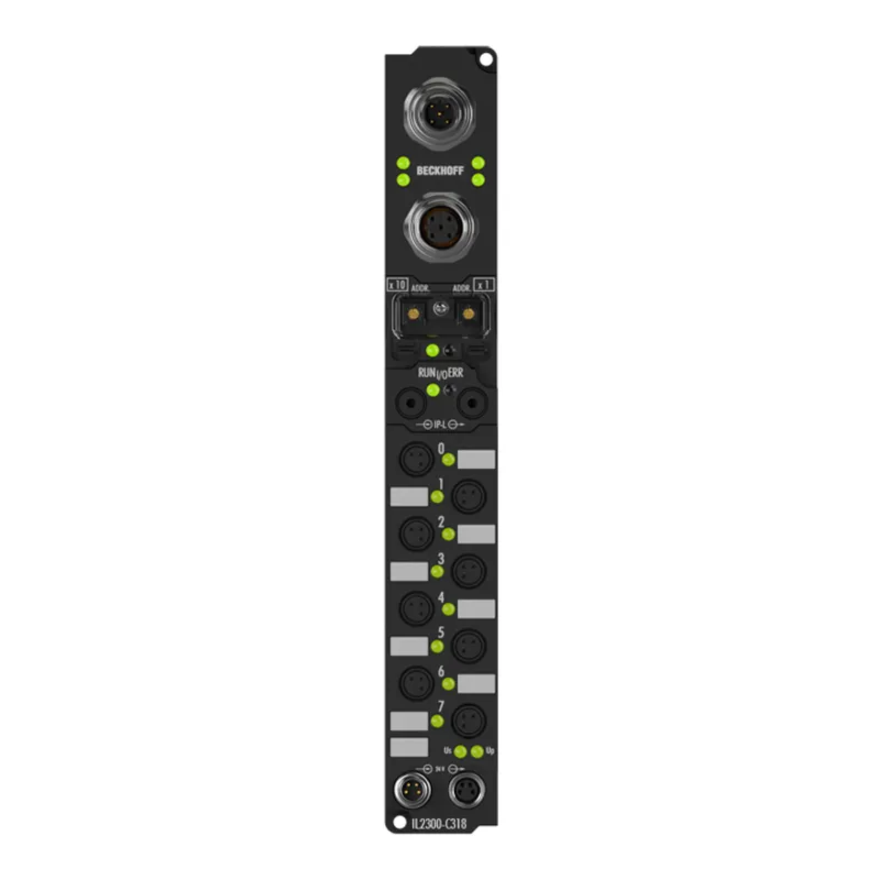 IL2300-C310 PLC Box, 4-channel digital input + 4-channel digital output, 24 V DC, 3 ms, 0.5 A, Ø8 – PROFIBUS, IP-Link