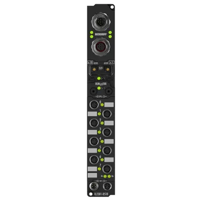 Coupler Box, 4-channel digital input + 4-channel digital output, CANopen, 24 V DC, 3 ms, 0.5 A, M8, integrated T-connector