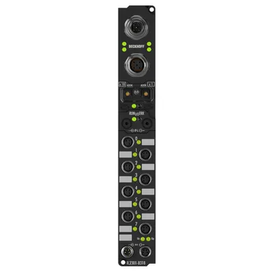 Coupler Box, 4-channel digital input + 4-channel digital output, 24 V DC, 3 ms, 0.5 A, M8