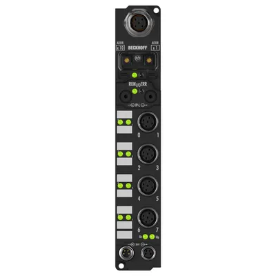 IL2302-B800 Coupler Box, 4-channel digital input + 4-channel digital output, RS485, 24 V DC, 3 ms, 0.5 A, M12