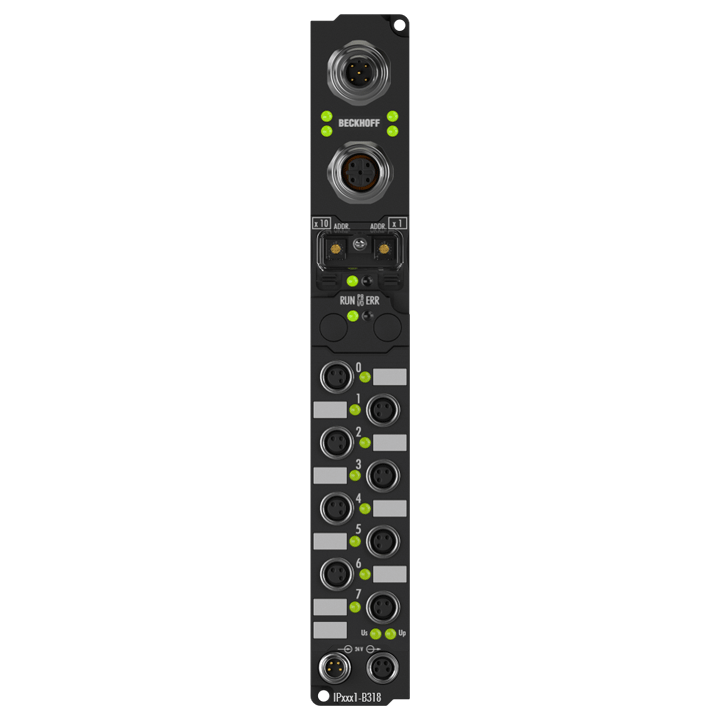 Fieldbus Box, 8-channel digital input, PROFIBUS, 24 V DC, 0.2 ms, M8