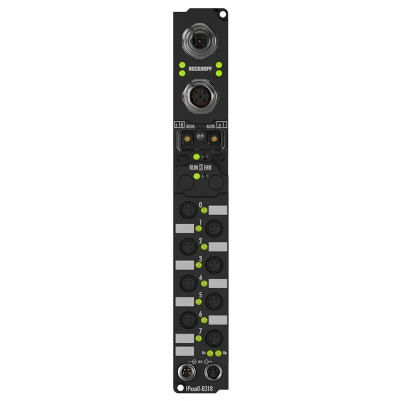 IP2000-B310 Fieldbus Box, 8-channel digital output, PROFIBUS, 24 V DC, 0.5 A, Ø8