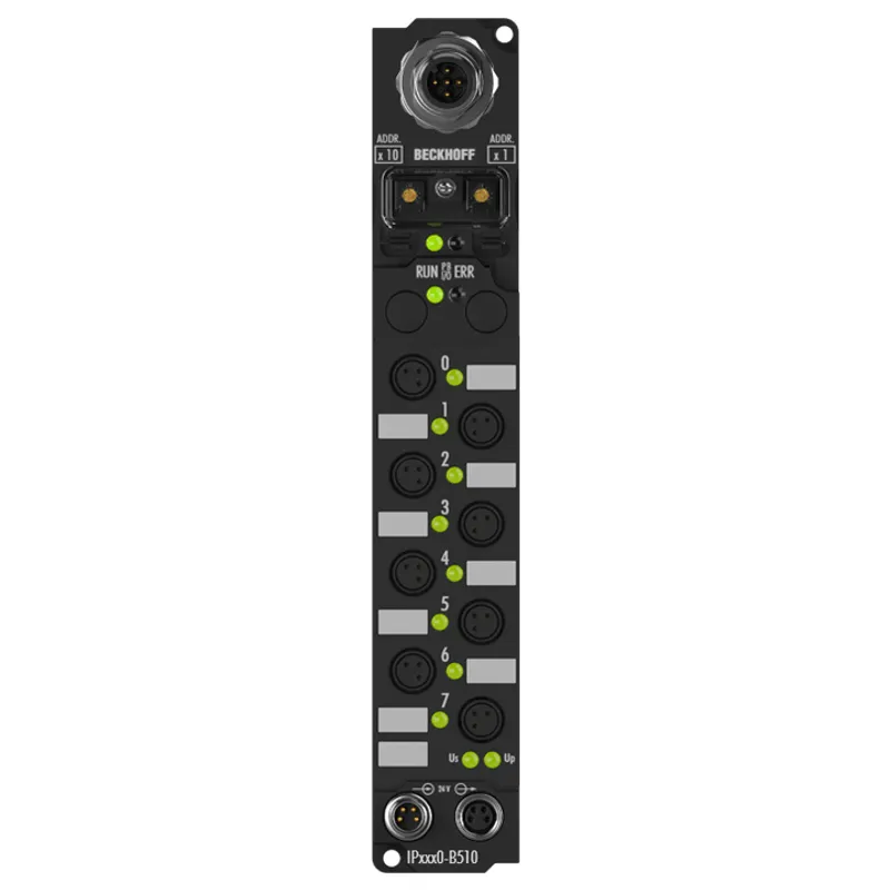 IP2000-B510 Fieldbus Box, 8-channel digital output, CANopen, 24 V DC, 0.5 A, Ø8