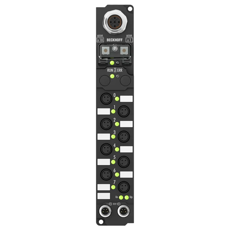 IP2040-B520 Fieldbus Box, 8-channel digital output, 24 V DC, 2 A (∑ 12 A), Ø8 – DeviceNet ®