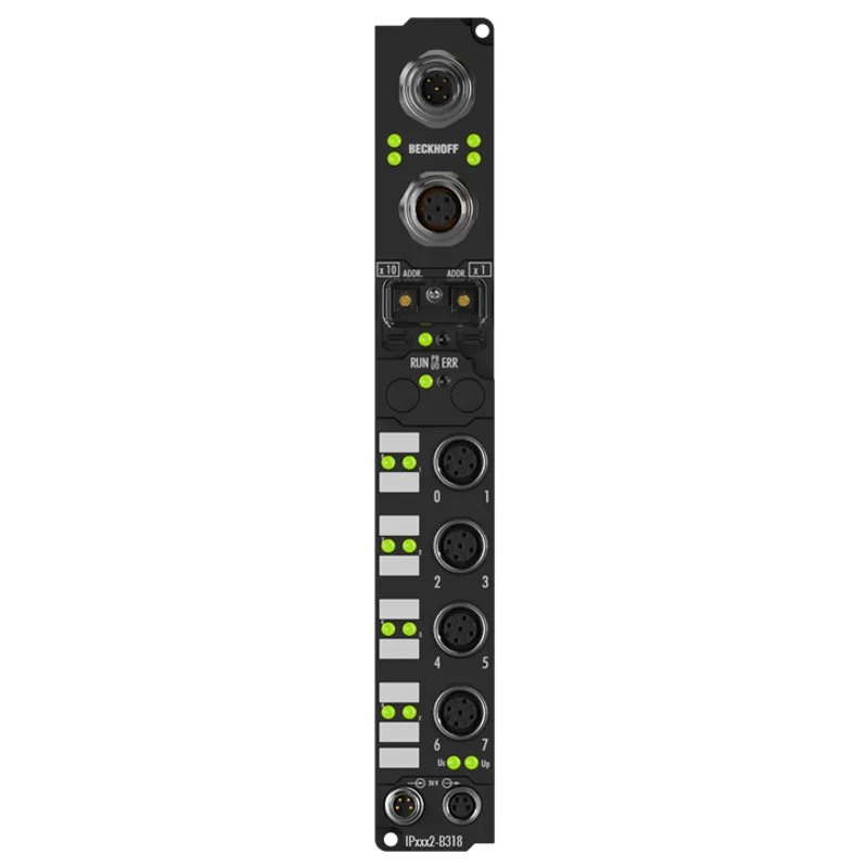 Fieldbus Box, 8-channel digital output, PROFIBUS, 24 V DC, 2 A (∑ 12 A), M12