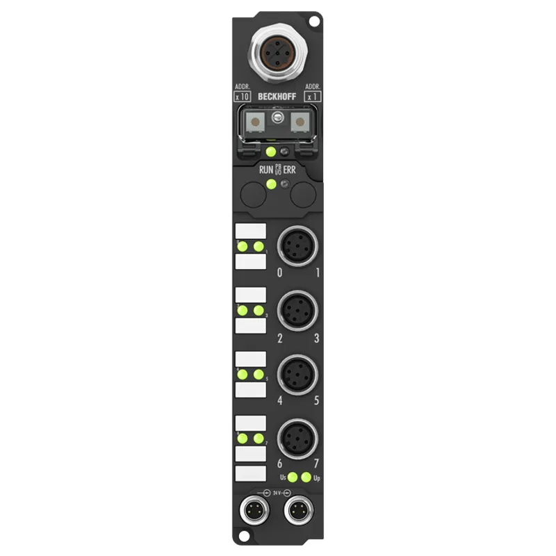 Fieldbus Box, 8-channel digital output, 24 V DC, 2 A (∑ 12 A), M12