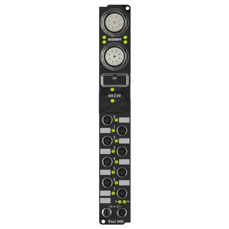IP2301-B400 Fieldbus Box, 4-channel digital input + 4-channel digital output, Interbus, 24 V DC, 3 ms, 0.5 A, M8