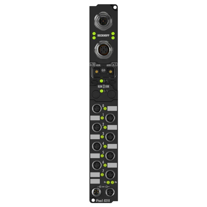 Fieldbus Box, 4-channel digital input + 4-channel digital output, PROFIBUS, 24 V DC, 0.2 ms, 0.5 A, M8