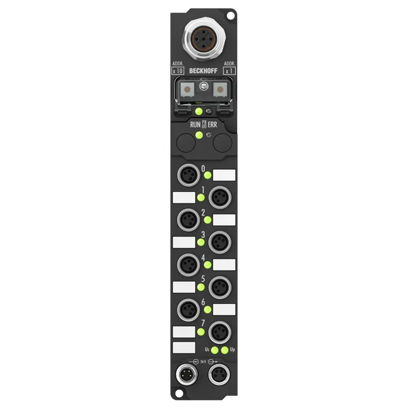 Fieldbus Box, 8-channel digital input + 8-channel digital output, 24 V DC, 3 ms, 0.5 A, M8