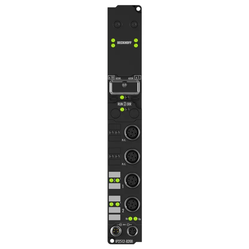IP2512-B200 Fieldbus Box, 2-channel PWM output, Lightbus, 24 V DC, 2.5 A, M12