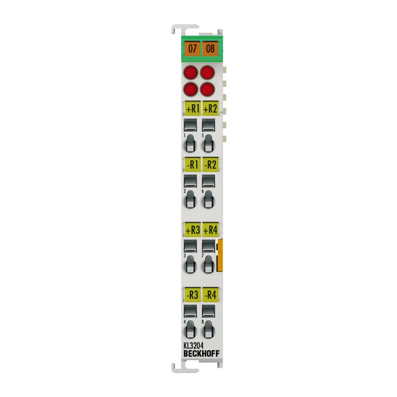 Bus Terminal, 4-channel analog input, temperature, RTD (Pt100), 16 bit