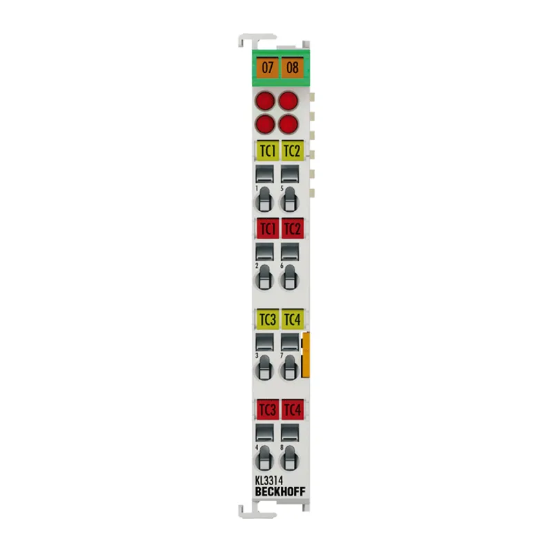 Bus Terminal, 4-channel analog input, temperature, thermocouple, 16 bit