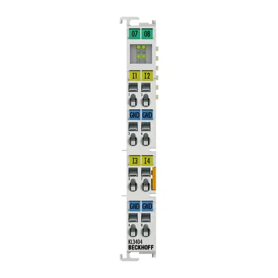 Bus Terminal, 4-channel analog input, voltage, ±10 V, 12 bit, single-ended