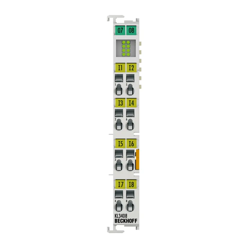Bus Terminal, 8-channel analog input, voltage, ±10 V, 12 bit, single-ended