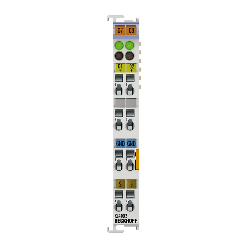 Bus Terminal, 2-channel analog output, voltage, 0…10 V, 12 bit, differential