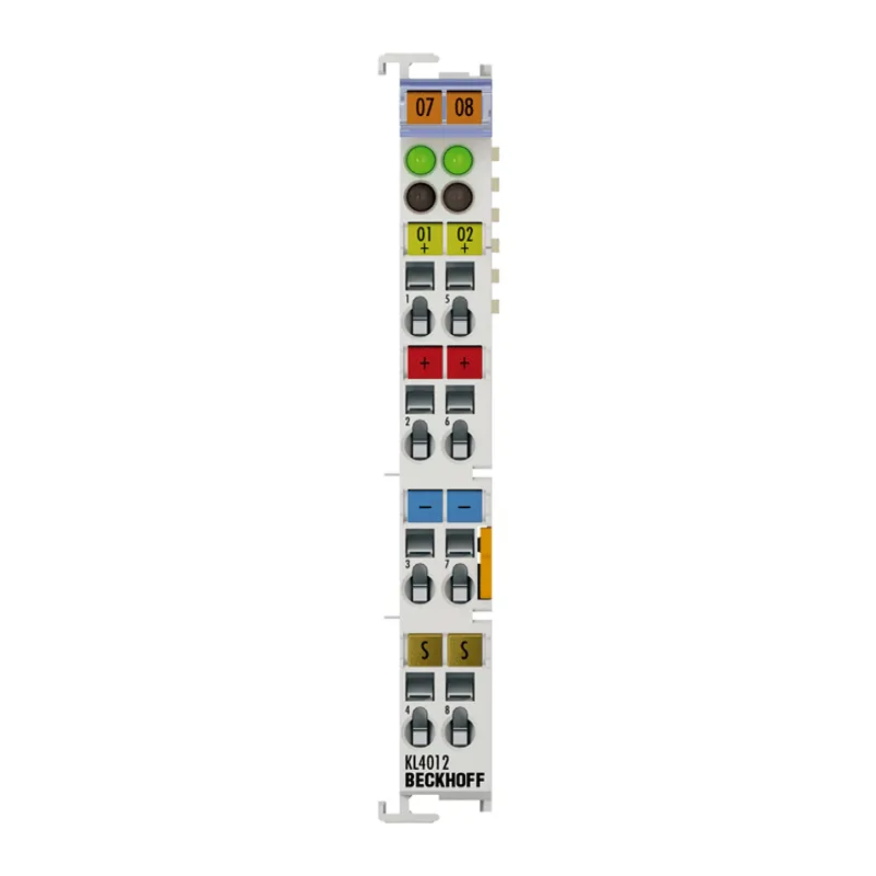 Bus Terminal, 2-channel analog output, current, 0…20 mA, 12 bit, single-ended