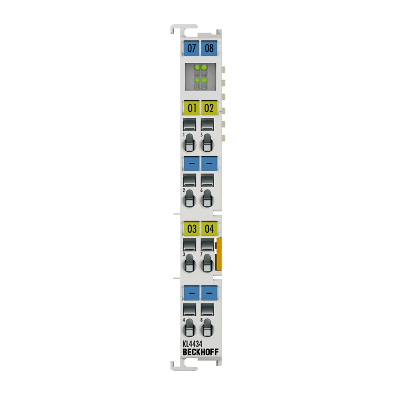 Bus Terminal, 4-channel analog output, voltage, ±10 V, 12 bit, single-ended