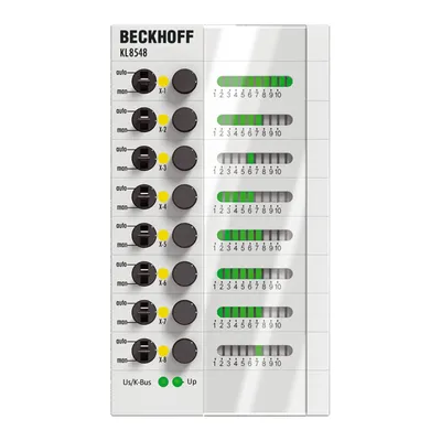 8-channel analog output module 0…10 V