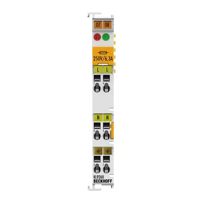 Potential supply terminal, 120…230 V AC, with diagnostics and fuse