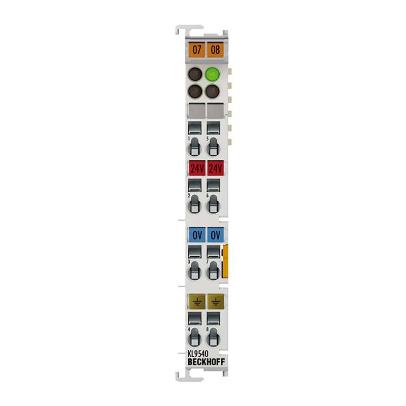 System terminal, surge filter field supply