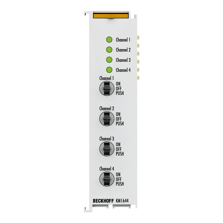 Bus Terminal module, 4-channel digital input, 24 V DC, manual operation