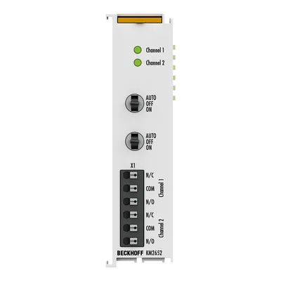 Bus Terminal module, 2-channel digital output, 230 V AC, 6 A, manual/automatic operation