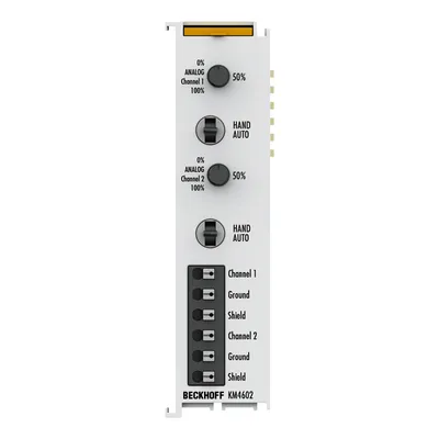 Bus Terminal module, 4-channel analog output, voltage, 0…10 V, 12 bit, single-ended, manual/autom. operation
