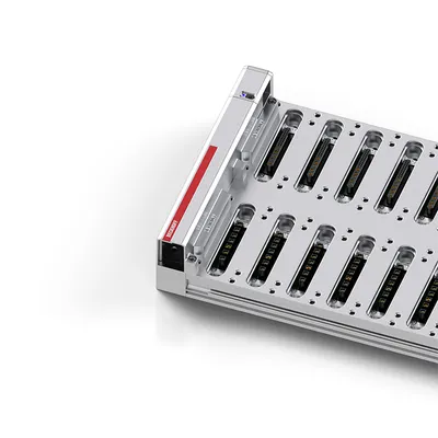 Baseplate, 2-row, 22 + 8 data slots, 14 power slots, extended functions