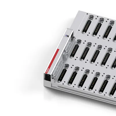 Baseplate, 3-row, 12 + 12 data slots, 12 power slots, extended functions