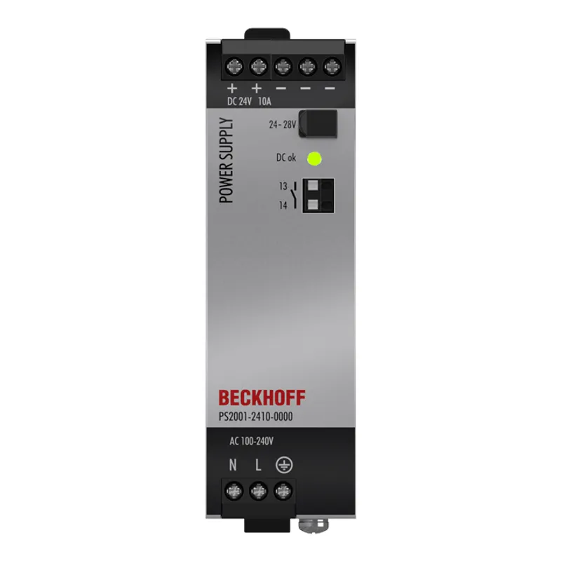 Power supply PS2000; output: 24 V DC, 10 A; input: AC 100…240 V/DC 110…150 V, 1-phase