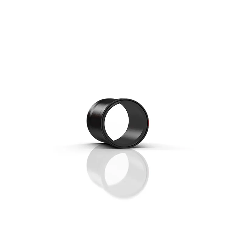 Lens protection tube, 86 mm long, hardened and anti-reflective glass, optional splinter protection film